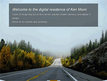 Tablet Screenshot of kenmoini.com